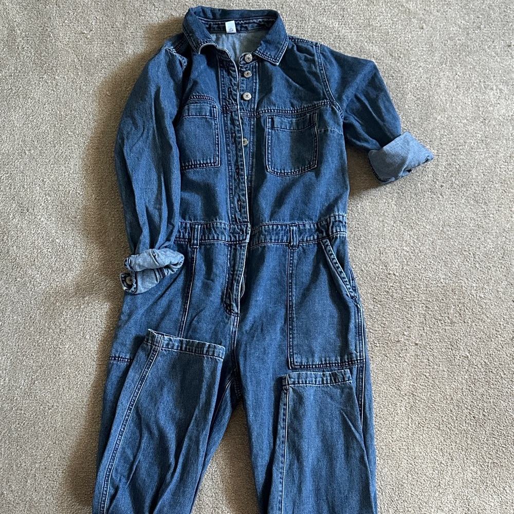 Old Navy Classic Blue Denim Jumpsuit